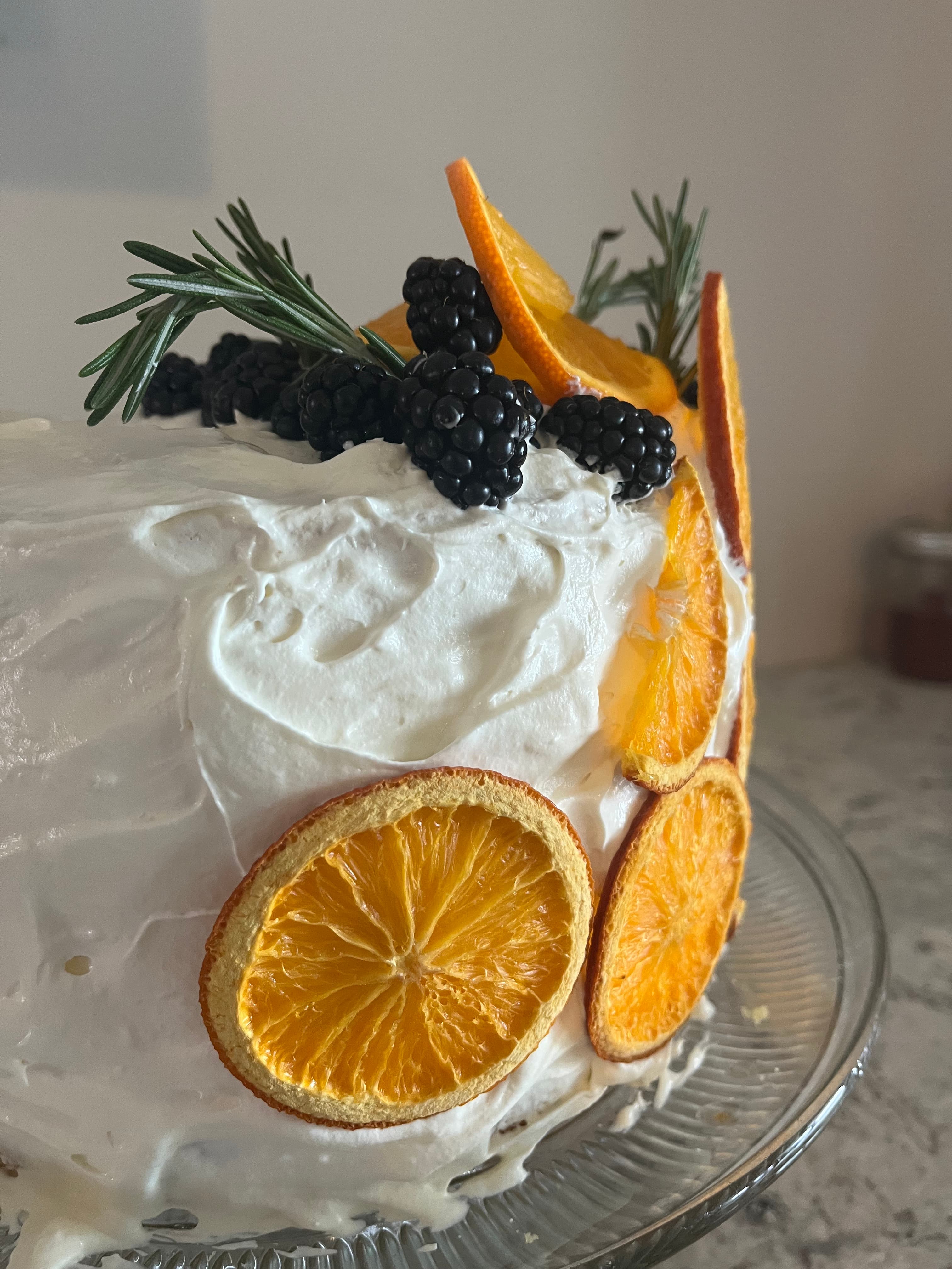 Spring Cake: Orange and Rosemary
